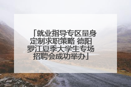 就业指导专区量身定制求职策略 德阳罗江夏季大学生专场招聘会成功举办