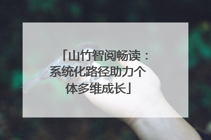 山竹智阅畅读：系统化路径助力个体多维成长
