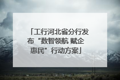 工行河北省分行发布“数智领航 赋企惠民”行动方案
