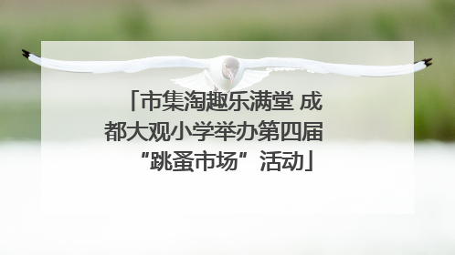 市集淘趣乐满堂 成都大观小学举办第四届“跳蚤市场”活动