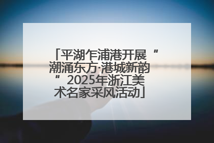 平湖乍浦港开展“潮涌东方·港城新韵”2025年浙江美术名家采风活动
