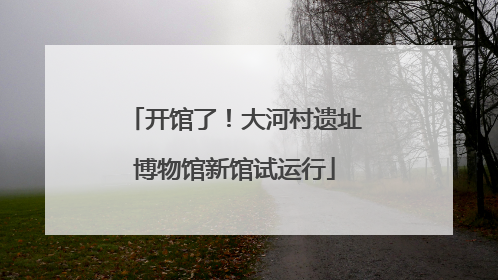 开馆了！大河村遗址博物馆新馆试运行