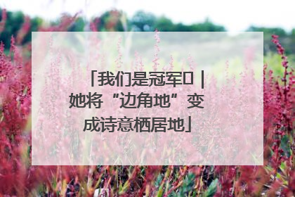 我们是冠军㉓｜她将“边角地”变成诗意栖居地
