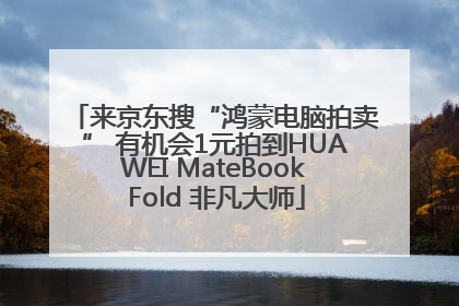 来京东搜“鸿蒙电脑拍卖” 有机会1元拍到HUAWEI MateBook Fold 非凡大师