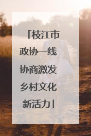 枝江市政协一线协商激发乡村文化新活力
