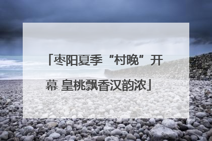 枣阳夏季“村晚”开幕 皇桃飘香汉韵浓
