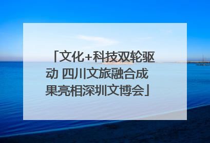 文化+科技双轮驱动 四川文旅融合成果亮相深圳文博会