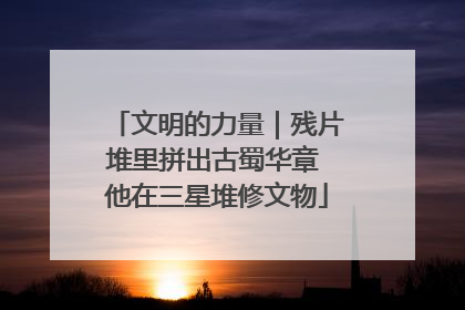 文明的力量｜残片堆里拼出古蜀华章 他在三星堆修文物