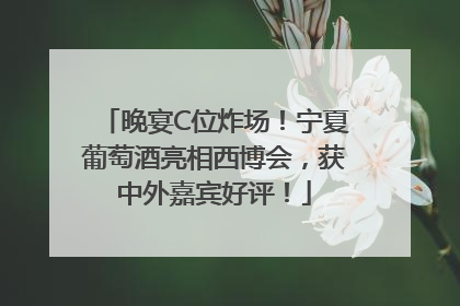 晚宴C位炸场！宁夏葡萄酒亮相西博会，获中外嘉宾好评！