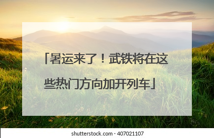 暑运来了！武铁将在这些热门方向加开列车
