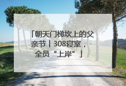 朝天门梯坎上的父亲节丨308寝室，全员“上岸”