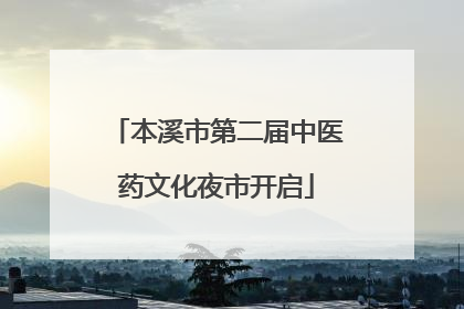 本溪市第二届中医药文化夜市开启
