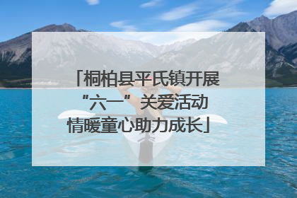 桐柏县平氏镇开展“六一”关爱活动 情暖童心助力成长