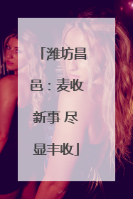 潍坊昌邑：麦收新事 尽显丰收