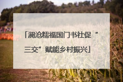 澜沧糯福国门书社促“三交”赋能乡村振兴
