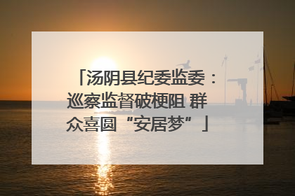 汤阴县纪委监委：巡察监督破梗阻 群众喜圆“安居梦”