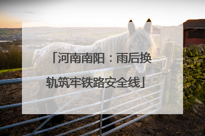 河南南阳：雨后换轨筑牢铁路安全线