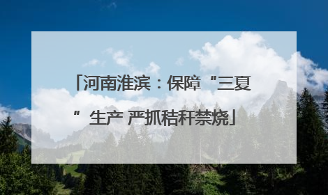 河南淮滨：保障“三夏”生产 严抓秸秆禁烧
