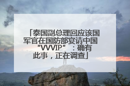 泰国副总理回应该国军官在国防部宴请中国“VVVIP”：确有此事，正在调查