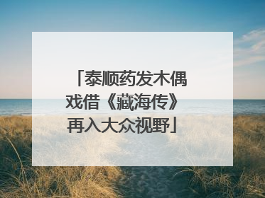 泰顺药发木偶戏借《藏海传》再入大众视野