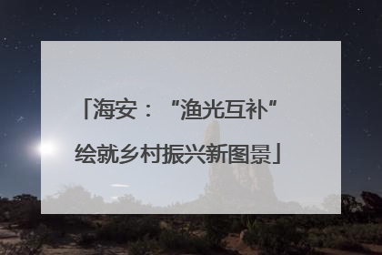 海安：“渔光互补” 绘就乡村振兴新图景