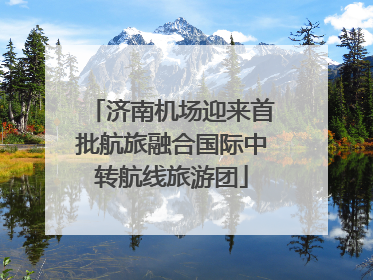 济南机场迎来首批航旅融合国际中转航线旅游团