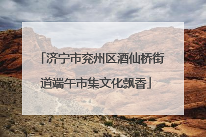济宁市兖州区酒仙桥街道端午市集文化飘香
