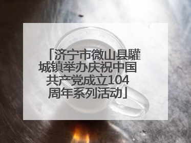 济宁市微山县驩城镇举办庆祝中国共产党成立104周年系列活动