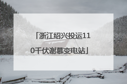 浙江绍兴投运110千伏谢慕变电站