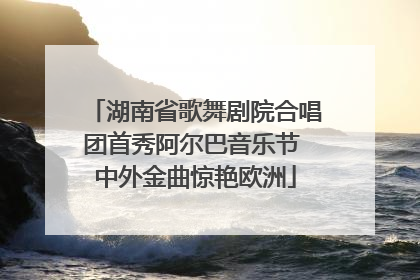 湖南省歌舞剧院合唱团首秀阿尔巴音乐节 中外金曲惊艳欧洲
