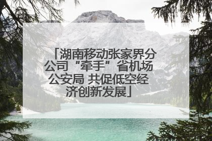 湖南移动张家界分公司“牵手”省机场公安局 共促低空经济创新发展