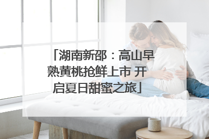 湖南新邵：高山早熟黄桃抢鲜上市 开启夏日甜蜜之旅