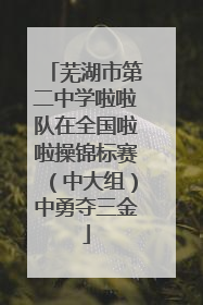 芜湖市第二中学啦啦队在全国啦啦操锦标赛（中大组）中勇夺三金
