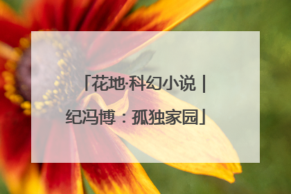 花地·科幻小说｜纪冯博：孤独家园