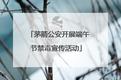 茅箭公安开展端午节禁毒宣传活动
