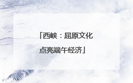 西峡：屈原文化点亮端午经济