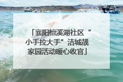 襄阳檀溪湖社区“小手拉大手”洁城靓家园活动暖心收官