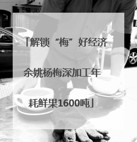 解锁“梅”好经济 余姚杨梅深加工年耗鲜果1600吨