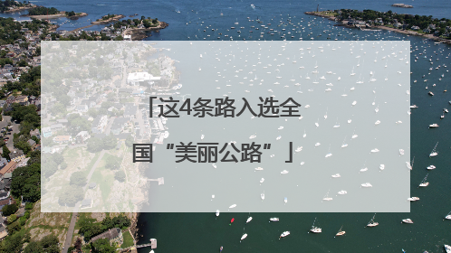 这4条路入选全国“美丽公路”