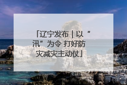 辽宁发布｜以“汛”为令 打好防灾减灾主动仗