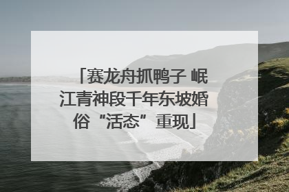 赛龙舟抓鸭子 岷江青神段千年东坡婚俗“活态”重现