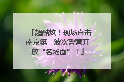 超酷炫！现场直击南京第三波次警营开放“名场面”！