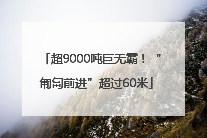 超9000吨巨无霸！“匍匐前进”超过60米