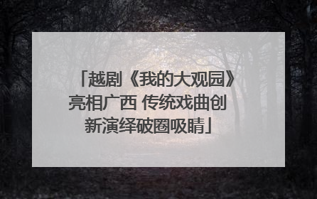越剧《我的大观园》亮相广西 传统戏曲创新演绎破圈吸睛
