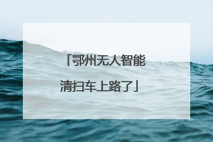 鄂州无人智能清扫车上路了