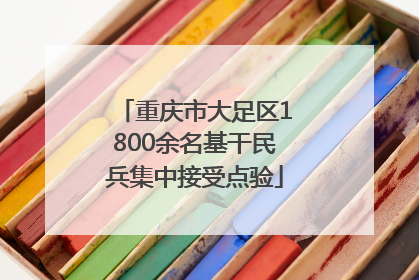 重庆市大足区1800余名基干民兵集中接受点验