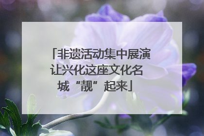 非遗活动集中展演 让兴化这座文化名城“靓”起来