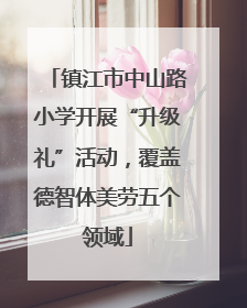 镇江市中山路小学开展“升级礼”活动，覆盖德智体美劳五个领域