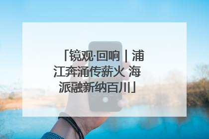 镜观·回响｜浦江奔涌传薪火 海派融新纳百川