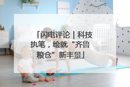 闪电评论｜科技执笔，绘就“齐鲁粮仓”新丰景